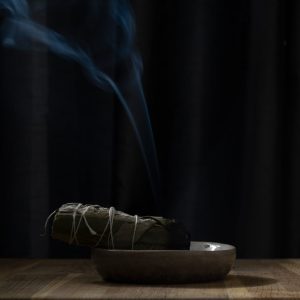 Burning Smudge Stick