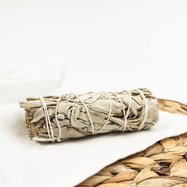 White Sage Smudging Kit with Real Marble Dish - Image 2