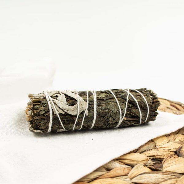 White Sage & Peppermint Smudging Kit with Real Marble Dish - Image 2