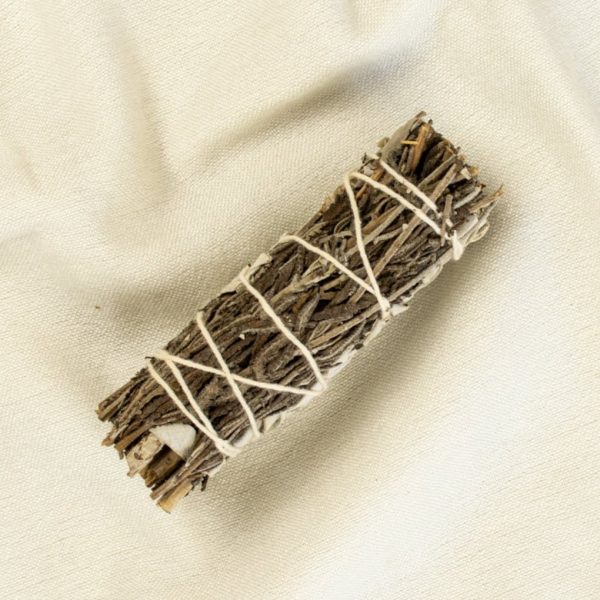 White Sage & Lavender Smudging Kit with Real Marble Dish - Image 3