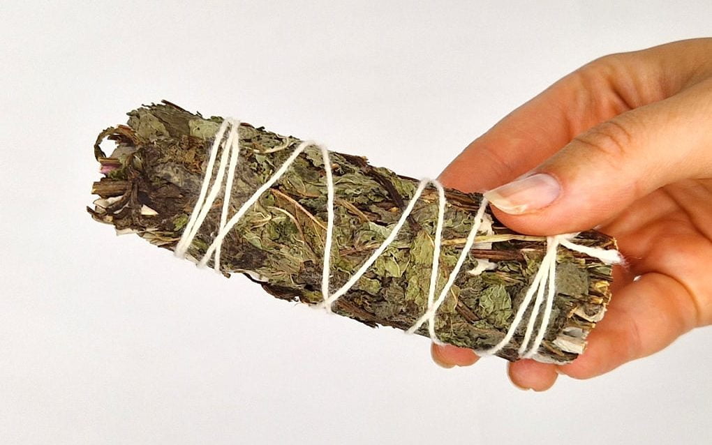 White Sage and Peppermint Smudge Stick