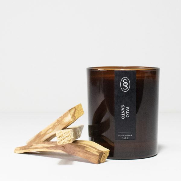 Pure Palo Santo Oil Candle and White Sage Stick Set - Image 7